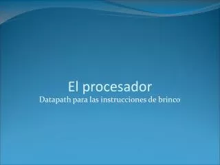 el procesador