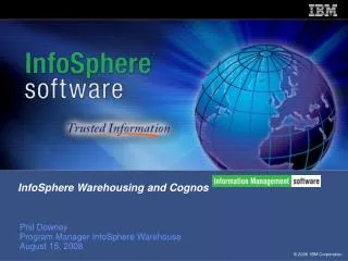 InfoSphere Warehousing and Cognos