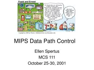 MIPS Data Path Control