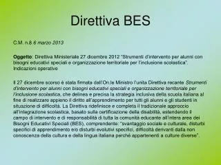 direttiva bes
