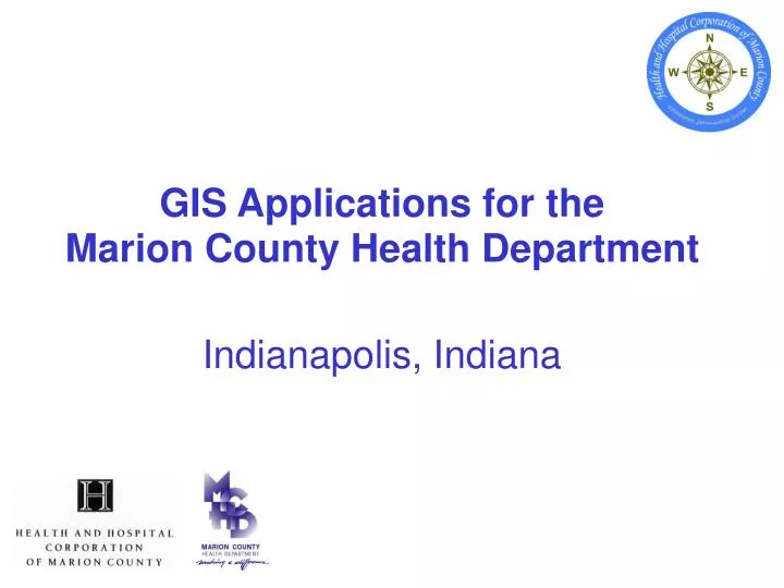 gis applications for the marion county health department indianapolis indiana