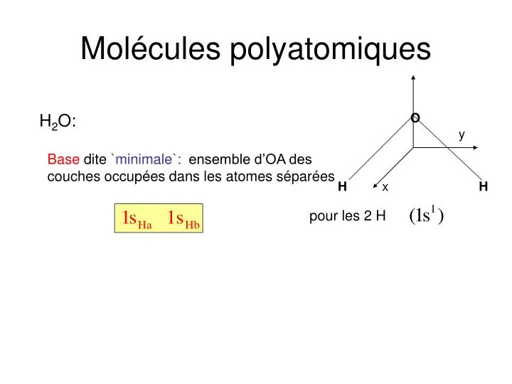 mol cules polyatomiques