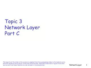 Topic 3 Network Layer Part C