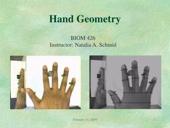 hand geometry