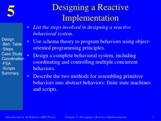 designing a reactive implementation