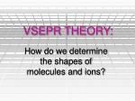 VSEPR THEORY: - slide 1