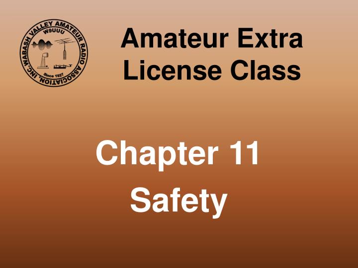 amateur extra license class