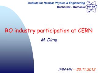 RO industry participation at CERN