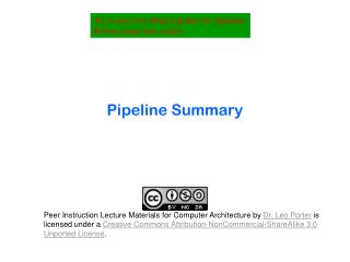 Pipeline Summary