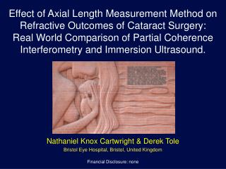 Nathaniel Knox Cartwright &amp; Derek Tole Bristol Eye Hospital, Bristol, United Kingdom