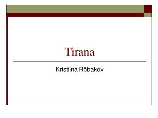 tirana