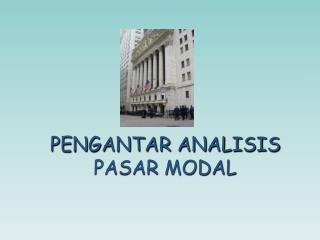 pengantar analisis pasar modal