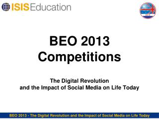 BEO 2013 Competitions