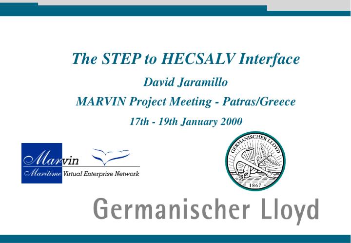 the step to hecsalv interface