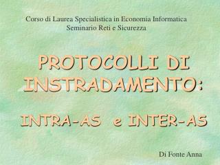 protocolli di instradamento intra as e inter as