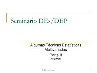 semin rio des dep
