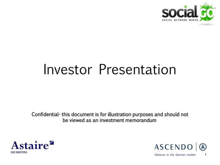 investor presentation