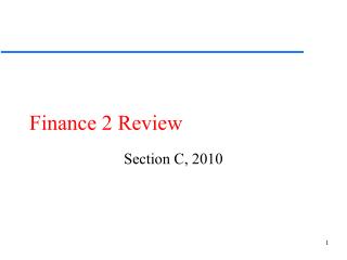 Finance 2 Review