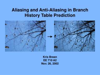 Aliasing and Anti-Aliasing in Branch History Table Prediction Kris Breen EE 710 A2 Nov. 26, 2002