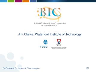 Jim Clarke, Waterford Institute of Technology