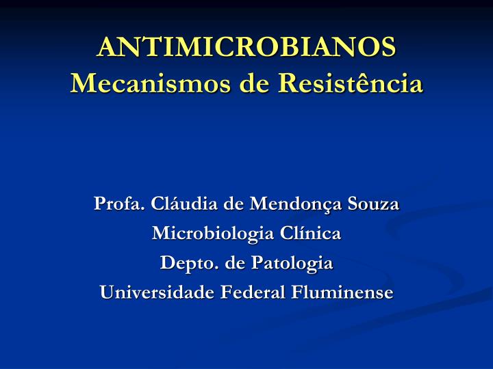 antimicrobianos mecanismos de resist ncia