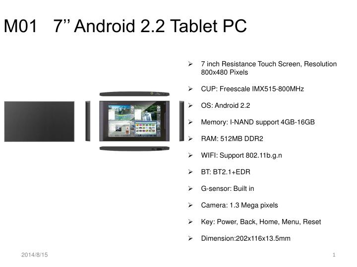 m01 7 android 2 2 tablet pc