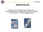 MIKROFOND EAD - slide 1