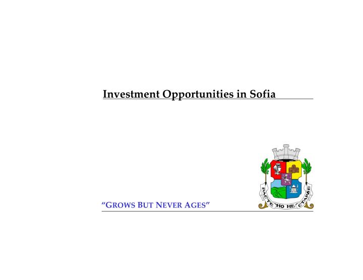 investment opportunities in sofia