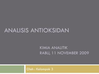 analisis antioksidan