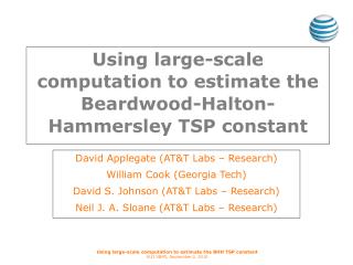 Using large-scale computation to estimate the Beardwood-Halton-Hammersley TSP constant