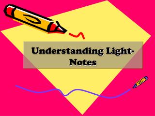 Understanding Light- Notes