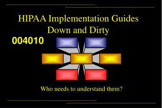 HIPAA Implementation Guides Down and Dirty