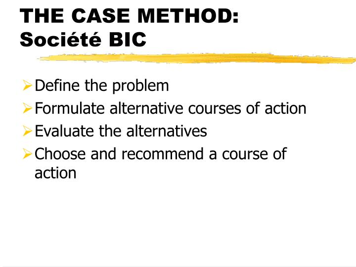 the case method soci t bic