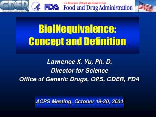 BioINequivalence: Concept and Definition
