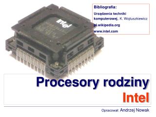 procesory rodziny intel