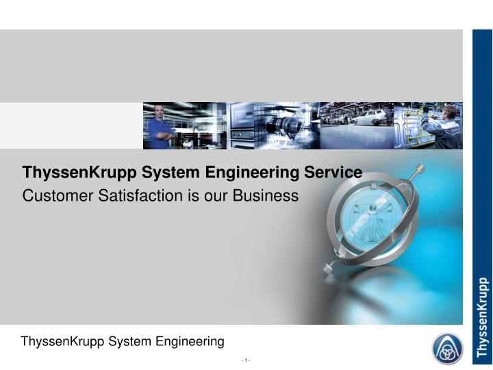 thyssenkrupp system engineering service