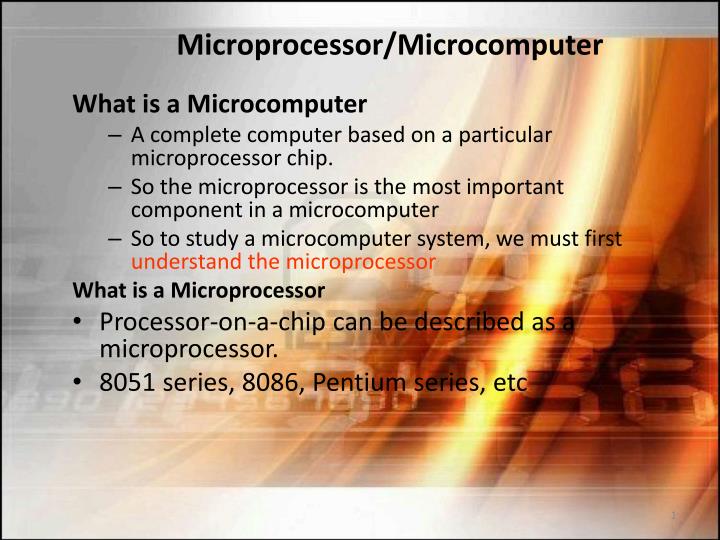microprocessor microcomputer