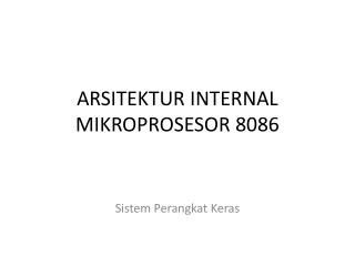 arsitektur internal mikroprosesor 8086