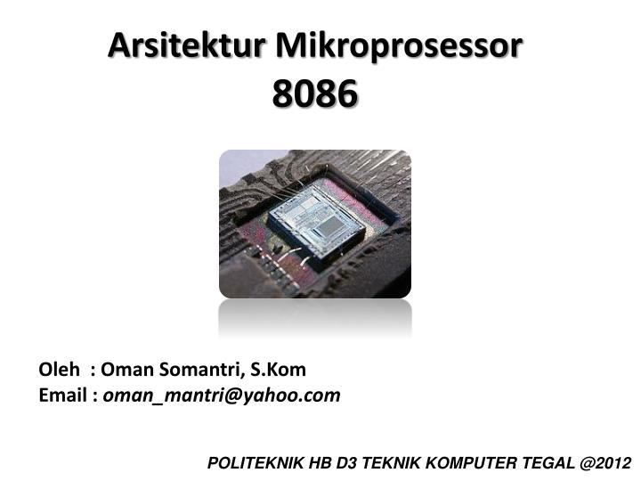 arsitektur mikroprosessor 8086