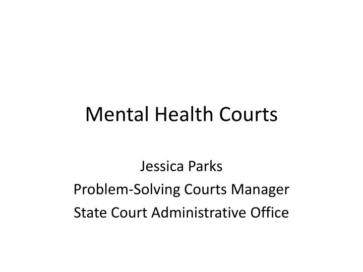 mental health courts