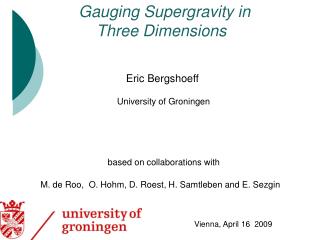 Gauging Supergravity in Three Dimensions