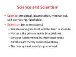 Science and Scientism - slide 1