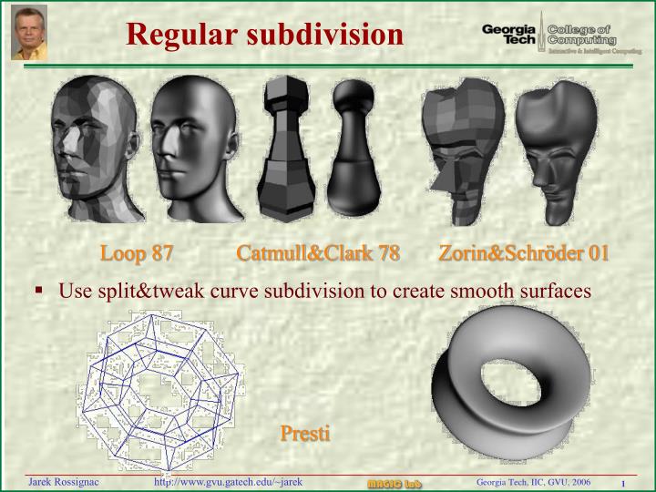 regular subdivision