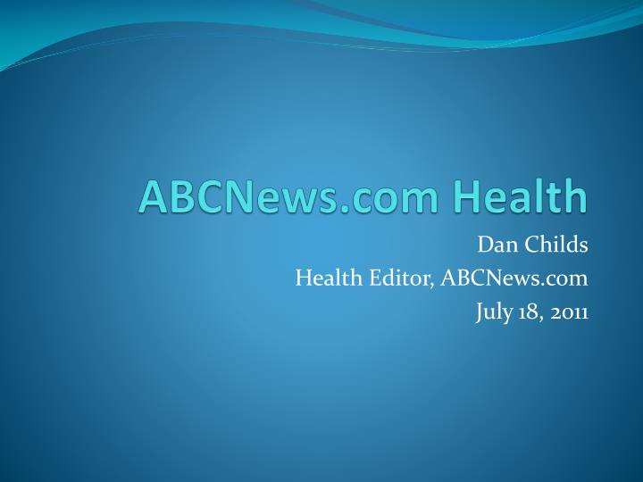 abcnews com health