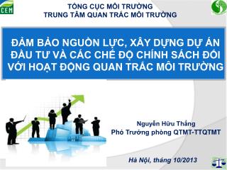 t ng c c m i tr ng trung t m quan tr c m i tr ng