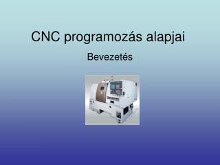 cnc programoz s alapjai