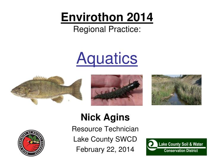 envirothon 2014 regional practice aquatics