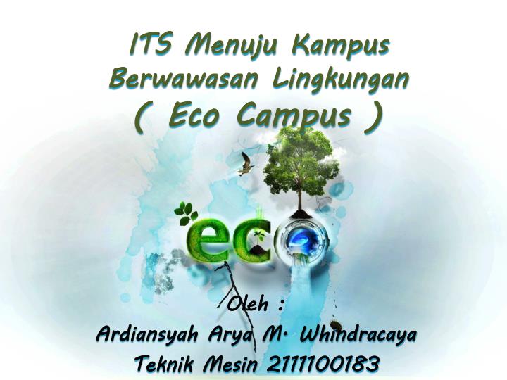 its menuju kampus berwawasan lingkungan eco campus