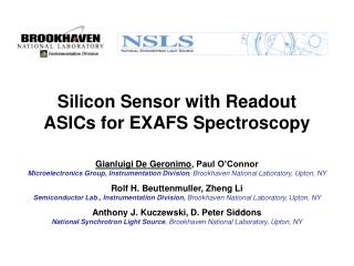 Silicon Sensor with Readout ASICs for EXAFS Spectroscopy