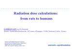 Radiation dose calculations: from rats to humans E.ERDOCIAIN and Jo.Simiand - slide 1